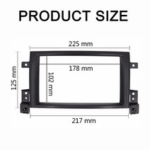 더블 딘 페시아 자동차 라디오 패널 스테레오 대시 DVD CD GPS 트림 키트 설치 리핏 프레임 베젤, [01] 173X98mm, 01 173X98mm