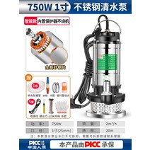 농업용양수기 소형 엔진 물 펌프 잠수정 220v 워터 가정용 워터 하이 리프트 워터, (하이 리프트) 750w1인치 5m 라인 + 5m