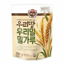 [만능]백설 우리밀 밀가루 (수제비 제빵재료) 명절 설날 제사 간단요리 맛나는 한끼 CJ 가을 식재료 750g, 16개
