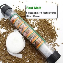 잉어 낚시 미끼 Boilies 가방 수용성 PVA 메쉬 거친 피더 Boilie 태클, 18mm - fast melt