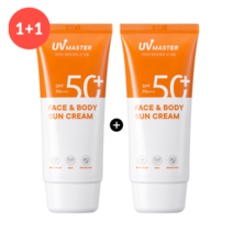 토니모리 TONYMOLY UV마스터 페이스 앤 바디 선크림spf50+pa+++ 80ml 1+1 끈적임 없는 보송산뚯 저자극 진정 워터프루프 선케어 남녀공용, 5개