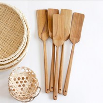 티크 스페튤라 나무뒤지게 뒤집개 원목뒤집개