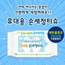 살균제 버블 가정용 방역 손세정제대용량 BB902 손세정제리필 도매 소독제, 휴대용손세정티슈20매_스티커 인쇄있음(1000개이상시