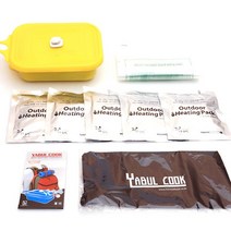 발열도시락 불없이 조리하는 레저 여행용 만능 도시락패키지, 1개, 옐로