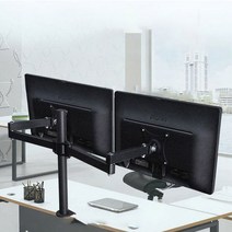 34인치 40인치 모니터암 주식모니터 360도 강력지지 듀얼 거치대, 소프트 모니터 거치대 싱글 블랙