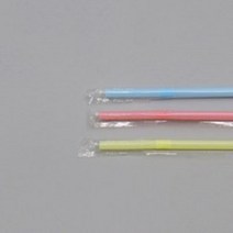 주름빨대 7mm 25cm 500개 개별포장, 파스텔, 5000개
