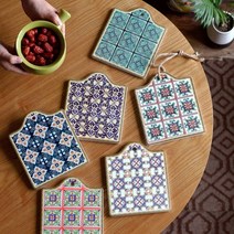 알마북유럽타일냄비받침, G