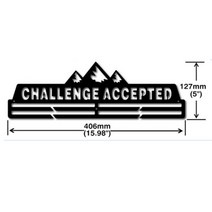 메탈소재 메달걸이 랙 타공형 거치대 마라톤 완주 메달 진열대, Challenge Accepted
