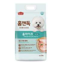 홈앤독 애견사료 전연령 5kg, 곡물, 1개