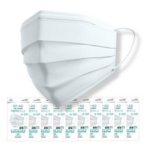 국내산 더착한 일회용 식약처허가 덴탈마스크 KF-AD 비말차단 MB필터사용 10매(지퍼팩포장)x10팩=100매, 10개입, 10개, 화이트