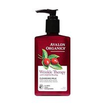 아발론 오가닉스 Perfecting Toner Wrinkle Therapy with CoQ10 & Rosehip 8 Oz, Cleansing Milk_8.5 Fluid Ounce