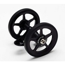 Aceoffix 머드가드 펜더 EZ 휠 할로우 디자인 더블 이지휠 타이어 브롬프톤 접이식 자전거용 빅 65g (블랙)