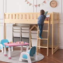 [이월재고/등급할인행사] 에보니아 스마일 원목 벙커침대 (매트포함시 포켓매트 업그레이드), 프레임+메모리폼매트, 싱글