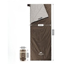 초경량침낭 차박침낭 캠핑이불 미니침낭 야외침구, 브라운760g