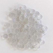 투명 100개입 신발 파츠 부자재 버튼 꼬다리 단추 악세사리 실내화 꾸미기, 상세페이지 참조