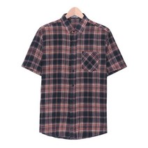 스콰즈 스콰즈 반팔 셔츠 SBI015 3COLOR 남여공용 체크 여름 반팔남방 시밀러룩
