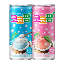 해태htb 코코팜화이트캔+피치캔 240ml 60캔, 60개
