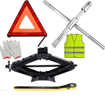 차량용 자동차 유압 자키 작기 프레스 실린더 가레지, 노동절약강화1톤잭3톤4미터견인로프장갑제공