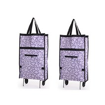 애드라이프 접이식 바구니 카트, 연보라, 2개
