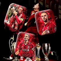 와우박스 주문제작 프리미어리그 리버풀 조던 헨더슨(Jordan Henderson) 축구 선수 에어팟 버즈 무선 이어폰 케이스, 무광 하드케이스, 에어팟(1세대/2세대)