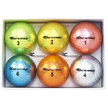 크로맥스 골프공 Chromax Metallic M5 Colored Golf Balls, multi