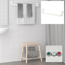 이케아 TISKEN 무타공 흡착식수건걸이 욕실거치대 수건걸이+DASHY행주, 수건흡착걸이+DASHY행주1개