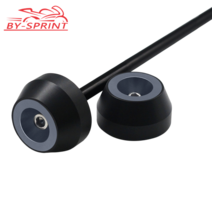 야마하 YZF-R1YZF-R6 YZFR1/R6/R1M 바이크 오토바이 CNC 전면 및 후면 액슬 포크 휠 떨어지는 프로텍터 충돌 슬라이더 캡 패드, [02] Front blue wheel