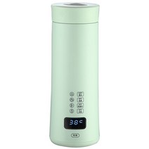 전기온수기 온수기 순간온수 전기보일러 대용량 스마트 온도 조절 컵이있는 450ml 전기, 초록