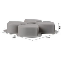 비누 커터기 대패 커팅기 멀티 모양 4 구멍 거울 실리콘 금형 DIY 수제 아로마 테라피 캔들 수공예품 핸드 선물 퐁당 만들기, plum