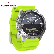 북쪽 가장자리 다이버 시계 남자 스포츠 다이빙 깊이와 스마트 시계 Smartwatch 고도계 나침반 기압계 방수, 02 green