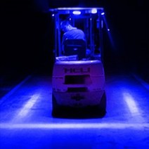 지게차 안전빔 LED 라인 램프 레이저빔 라인의 안전사고 방지 후방 사이드등 155mm, 블루라인 1개