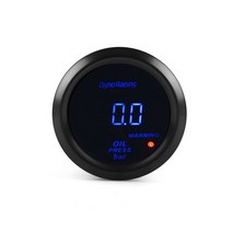 디지털게이지Dynoracing 2 "52MM 오일 압력 게이지 디지털 0-7bar 프레스 블루 Led 모든 12 볼트 자동, 한개옵션0