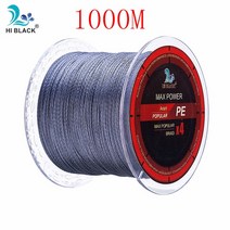 볼링 아대 볼링용품 손목신제품 2019 M 300M 500M 4 가닥 8-80LB 꼰 낚싯줄 PE 다목적 브레이드 라인 와이, 12 Gray 1000M_03 14LB 0.12MM