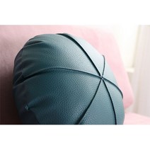 조브라운 원형 호박 디자인 소파 쿠션 동그란 쿠션, 무지, 블랙