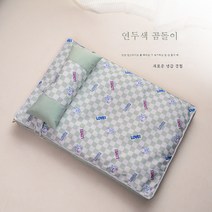 개집 탈부착 세탁 가능 사계절 공용 펫 매트 법 두코기 개 침대 펫 용품, L(100*68*8), 라이트 그린 베어