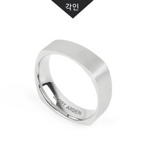 네일아울렛구리점 써지컬스틸 남여공용 실버무광 반지(각인가능) / 6 Size GPR-005