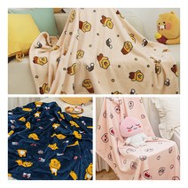 [카카오프렌즈(침구)] 카카오프렌즈 밍크 소프트 담요(100x150)_춘식이/어피치/라이언
