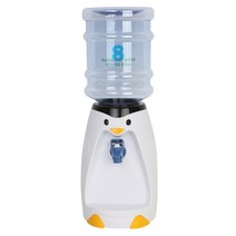 위시 미니 캐릭터 생수기 펭귄 호랑이 생수대 물통, 생수기-화이트펭귄, 2.2L