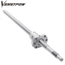 SFU1204 200 250 300mm 350 400 500 600 800mm 1000mm 압연 볼 스크류 C7 1204 플랜지 싱글 너트 BKBF10 엔드 가공 CNC