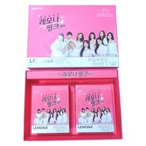 경남제약 트와이스 생기촉촉 수분 보습 케어 핑크 레모나 비타민C 먹는 히알루론산 분말타입 2g x 80포