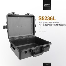 방수하드케이스 장비 카메라 캐리어 보호 하드케이스 공구가방 다기능, 5236L 검은색