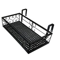 MK 베란다화분걸이대 직각형(60x25) 베란다 고리, 블랙