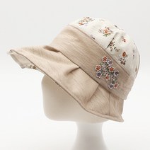 에스랑제이 윙클꽃 중년여성 벙거지 모자