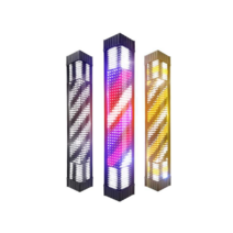 LED 미용실 싸인볼 조명 이발소 뷰티샵 사인볼 조명 회전 간판 원통형 바버샵, 상세이페이지 참고, 길이 65  폭 18 흑백  최소형공식 규격