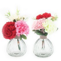 [아도라하우스] 레이나퍼퓸 카네이션 호박 플라워디퓨저 150ml, 핑크화이트:코튼블로솜