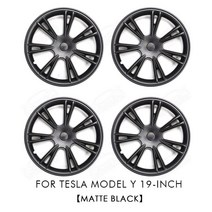 18인치휠 17인치 13인치 20인치 19인치 휠 자동차휠4PCS Tesla 모델 3 Y용 18/19 인치 허브 캡 성능 교체, 10 MY 19 Matte Black 10