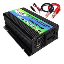 12v 220V 3000W 12V to 220V/110V LED Car Power Inverter Converter Charger Adapter Dual USB Voltage Tr, Yellow, China