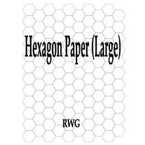 (영문도서) Hexagon Paper (Large): 100 Pages 8.5 X 11 Paperback, Rwg Publishing, English, 9781684118120