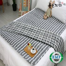 전자파없는 EMF 면혼방 물세탁 안심 전기요 캠핑용 야외용 극세사 전기장판 1인용 2인용, 14.EMF 스트라이프, 1.대형