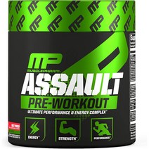 머슬팜 MusclePharm Assault Pre-Workout Powder 과일 펀치 3, 1개, 1개